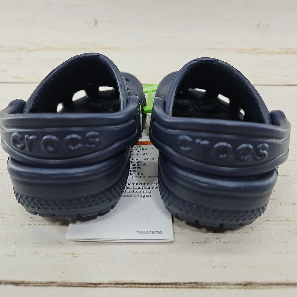 Crocs Classic Clog‎ Navy Blue Toddler Size C4 Sandal Shoes 206990-410